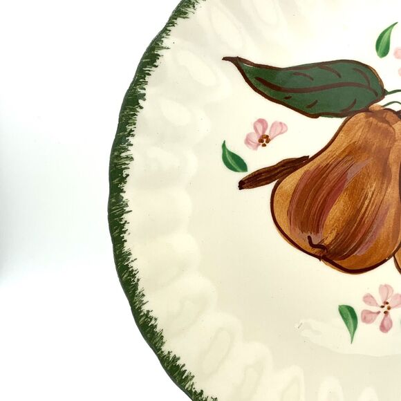 Blue Ridge 8.5" Plate Pears Country Fair Luncheon Southern Potteries Vintage USA - Picture 5 of 10